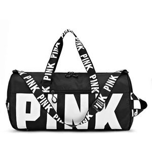 Pink duffel bags